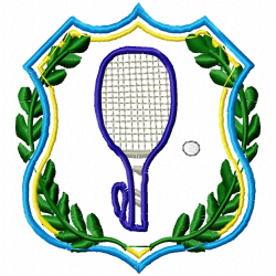 Racket Embroidery Design 12 Racket Embroidery Design 12